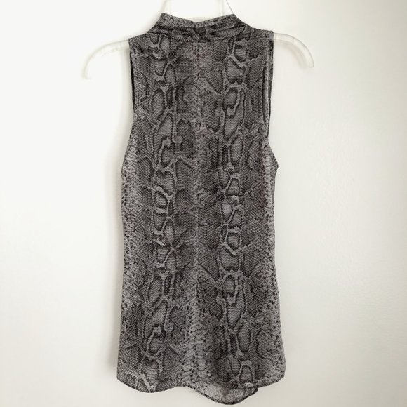 Michael Kors Snakeskin Sleeveless Top - Picture 3 of 5